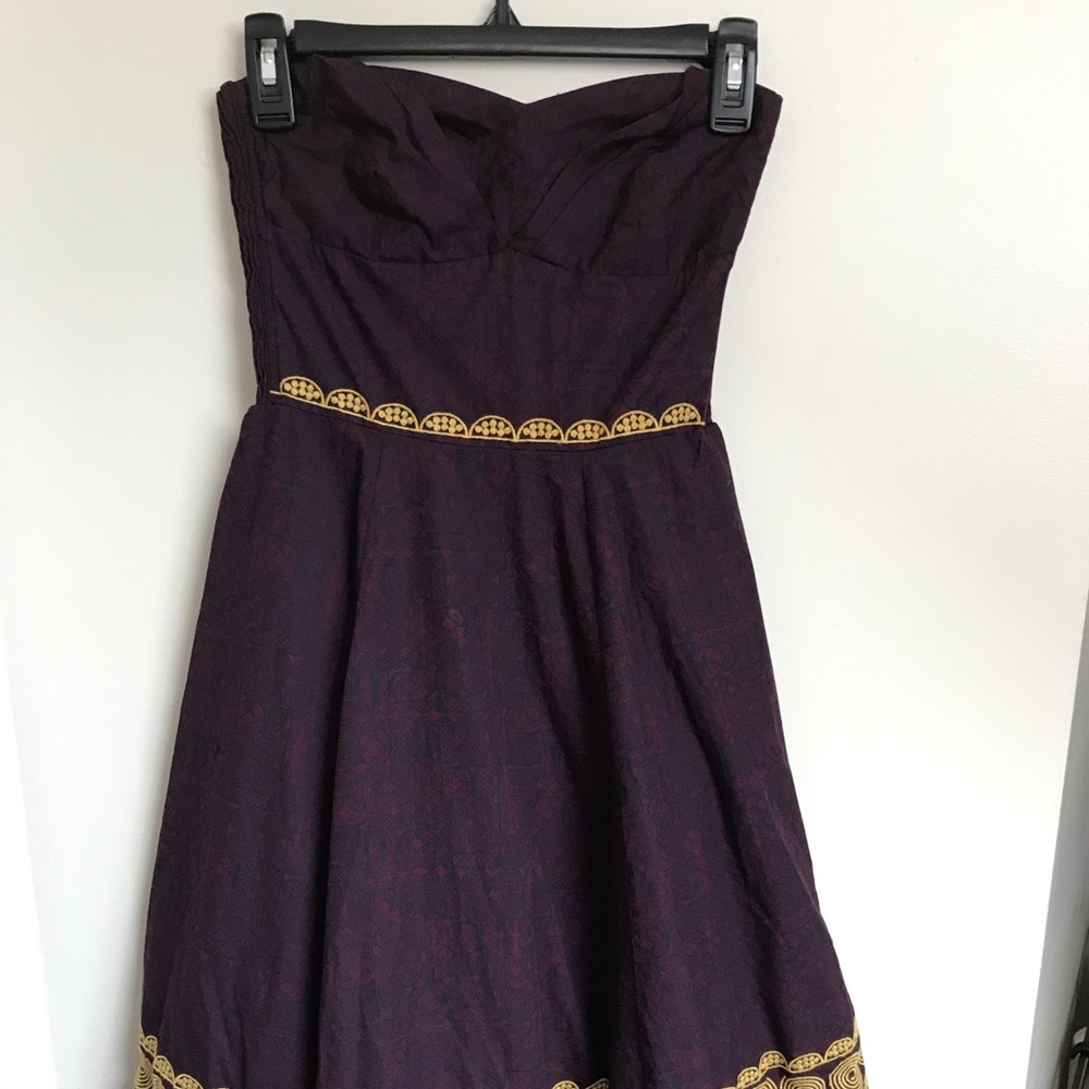 Anthropologie strapless dress